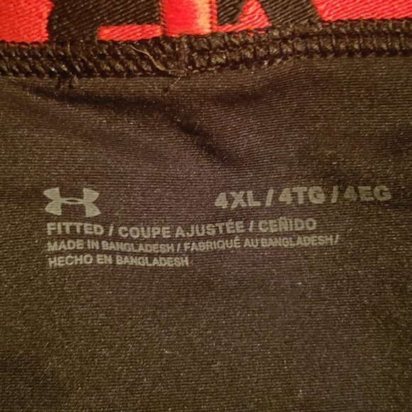 Men's Under Armour UA Tech 6" Boxer Brief Underwear HeatGear Size 4X Black Red - Picture 6 of 8